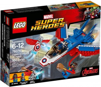 Конструктор Lego Воздушная погоня Капитана Америка Super Heroes 76076
