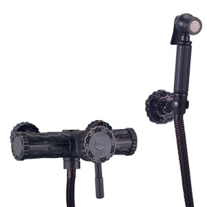 Смеситель Lemark Jasmine LM6618ORB с гигиеническим душем (черный)
