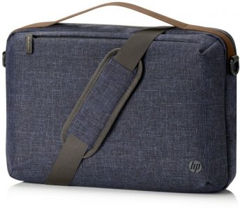 Сумки для ноутбуков HP RENEW Topload (1A218AA) 15" (синий, коричневый)