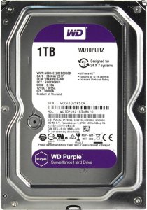 Внутренний HDD Western Digital Purple 1TB 3,5" (WD10PURZ)