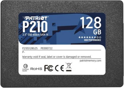 SSD накопитель Patriot P210 SATA III 2.5" 128 ГБ (P210S128G25)