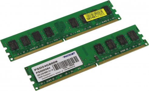 Оперативная память Patriot DDR2 KIT2 PSD24G800K 4GB