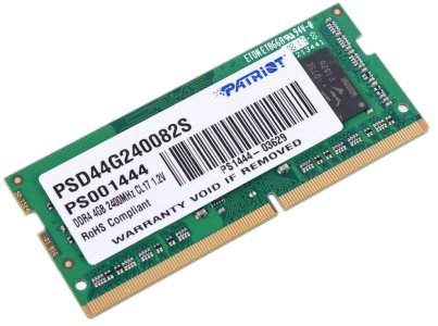 Оперативная память Patriot DDR4 SO PSD44G240082S 4GB