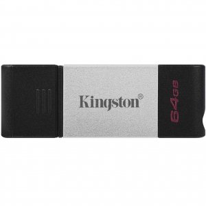 USB флешка Kingston DataTraveler 80 64Gb (серебристый) (DT80/64GB)