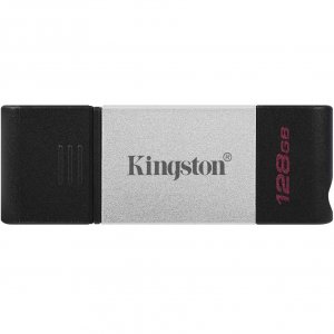 USB флешка Kingston DataTraveler 80 128Gb (серебристый) (DT80/128GB)