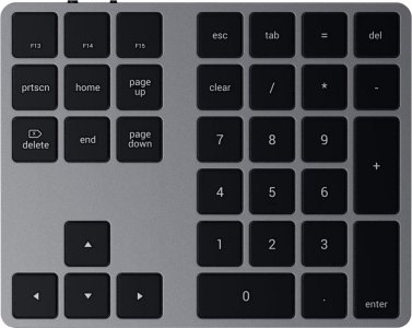 Клавиатура Satechi Aluminum Extended Keypad (серый космос) (ST-XLABKM)