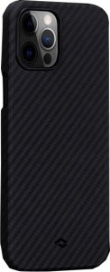 Клип-кейс Pitaka для Apple iPhone 12 Pro Max (черно-серый)