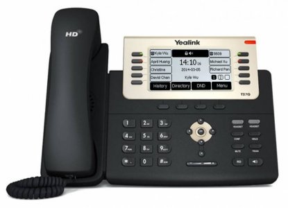 Системный телефон Yealink SIP-T27G чёрный
