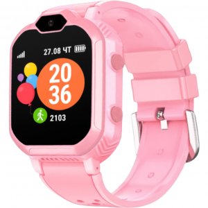 Детские умные часы GEOZON G-Kids 4G (розовый) (G-W13PNK)