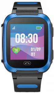 Детские умные часы Jet Детские умные часы с GPS трекером Jet Kid Friend, Синий-черный (FRIEND BLACK+BLUE)