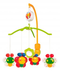 Развивающие игрушки для малышей Canpol Babies Canpol babies 250930005 Карусель музыкальная пластиковая - бабочки, 0+ Happy garden