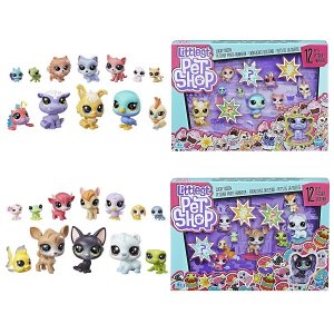 Игровые наборы и фигурки для детей Hasbro Hasbro Littlest Pet Shop E3034 Литлс Пет Шоп Игровой набор "12 счастливых петов"