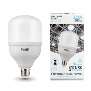 Лампа светодиодная Gauss Elementary LED T100 E27 32W 2700lm 6500K (63233)