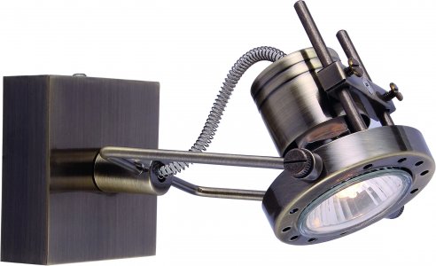 Спот одноточечный Arte Lamp Costruttore античная бронза 1хGU10х50 Вт (A4300AP-1AB)