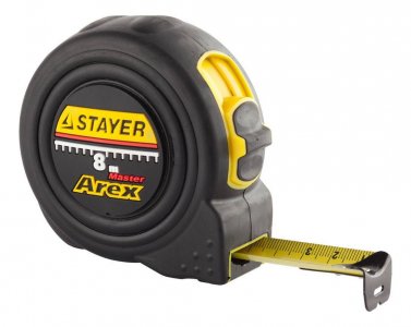 Рулетка Stayer 8м х 25мм (arex 3410-08 z01)