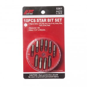 Набор бит JTC Torx 1/4'' t7-t40 (5361) (JTC-5361)