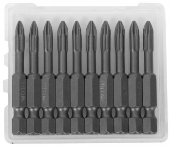Бита Kraftool Биты KRAFTOOL, PH3, 50 мм, тип хвостовика E 1/4", 10 шт в блистере (26122-3-50-10)