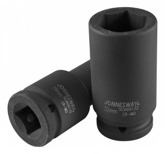 Головка ударная Jonnesway размер 32мм, h 90мм, s 3/4'' (s03ad6132) (48588)