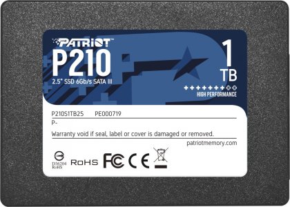Внутренний SSD Patriot 1TB P210 (P210S1TB25)