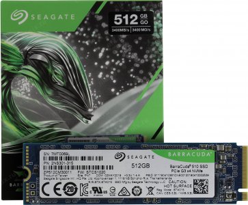 Твердотельный накопитель Seagate 512GB M.2 2280 BarraCuda 510 (ZP512CM30041)