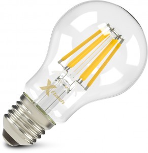 Лампа светодиодная X-flash Bulb E27 6W 220V желтый свет, филамент