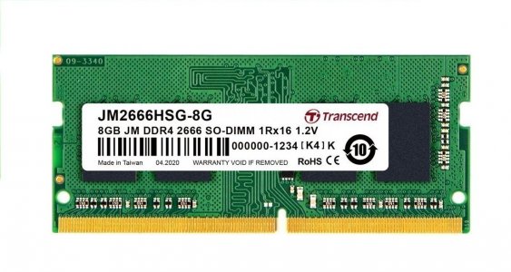 Оперативная память Transcend JetRAM JM2666HSG-8G (зеленый)