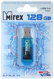 USB флешка Mirex Elf 128GB (синий) (13600-FM3BE128)