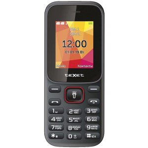 Мобильный телефон teXet TM-124 Black/Red
