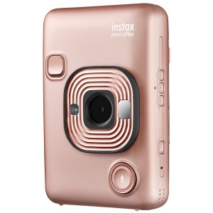 Фотоаппарат моментальной печати Fujifilm Instax MINI LiPlay + чехол и шнурок, розовый (70100144524)