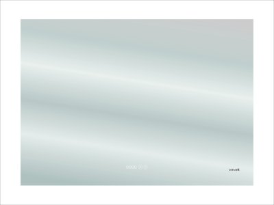 Зеркало для ванной Cersanit KN-LU-LED06 с подсветкой белое 60х80 см