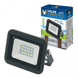 Прожектор Volpe ULF-Q512 10W/DW SENSOR IP65 220-240B BLACK картон (UL-00003168)