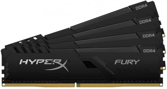 Оперативная память Kingston DDR4 HyperX FURY Black Kit of 4 HX436C18FB4K4/64 64Gb