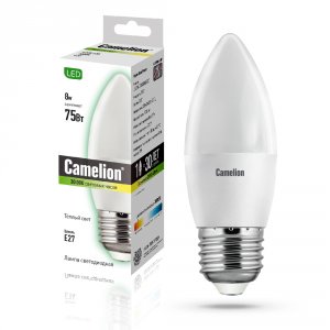 Лампа светодиодная Camelion lED8-C35/845/E27 (439683)