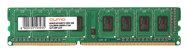 Модуль памяти Qumo QUM3U-4G1600C11L