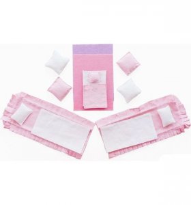 Аксессуары для домика PAREMO набор текстиля для розовых домиков серии "Вдохновение" (3779910)