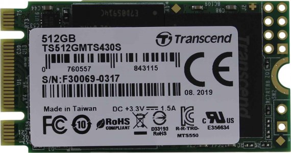 Твердотельный накопитель Transcend 512GB 430S (TS512GMTS430S)