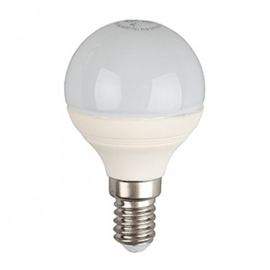 Лампа светодиодная ЭРА P45 E14 5W 220V желтый свет