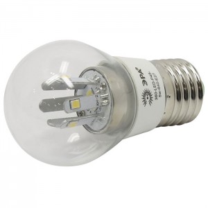 Лампа светодиодная ЭРА P45 E27 5W 220V белый свет