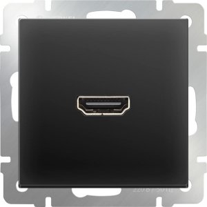 Розетка Werkel 4690389111051 Черный матовый