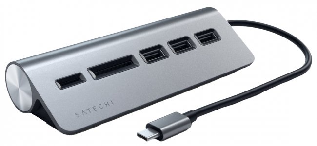 Разветвитель Satechi USB Hub (серый космос) (ST-TCHCRM)