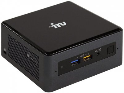 Компьютеры iRU NUC 113 Intel Core i3 8109U / 8 / SSD240Gb / Intel Iris Plus Graphics 655 / Free DOS чёрный/серебристый (1164224)