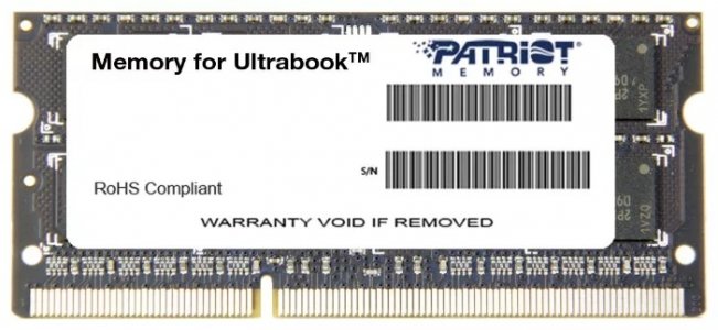 Оперативная память Patriot SO-DIMM DDR3 PSD34G1333L2S 4Gb