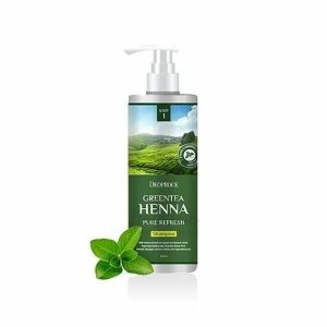 Восстанавливающий шампунь с хной и зеленым чаем DEOPROCE Greentea Henna Pure Refresh Shampoo 1000ml (ДП1348)