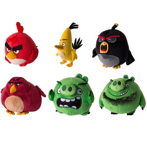 Мягкая игрушка Angry Birds Angry Birds 90513 Энгри Бердс Плюшевая птичка 13см в ассортименте
