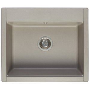Кухонная мойка Акватон ДЕЛИЯ серый шелк 60,2х51,7х21,8 см (1A715232LD250)