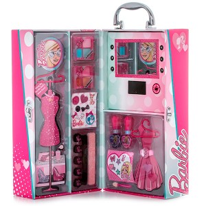 Игровые наборы Markwins Markwins 9601051 Barbie Набор детской декоративной косметики в чемодане с подсветкой