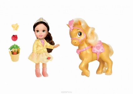 Кукла с питомцем Disney Princess Disney Princess 755060 Принцессы Дисней Малышка с конем 15 см, в ассортименте