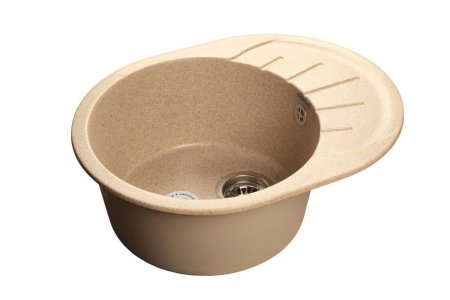 Мойка кухонная GranFest Rondo gf-r--580l песочный (R-580 L пес)
