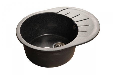 Мойка кухонная GranFest Rondo gf-r--580l черный (R-580 L чер)