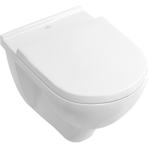 Подвесной унитаз Villeroy&Boch O Novo 5660HR01 подвесной Белый альпин с сиденьем QuickRelease и SoftClosing